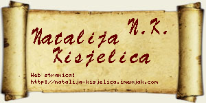 Natalija Kisjelica vizit kartica